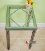 Steel Diamond Side Table