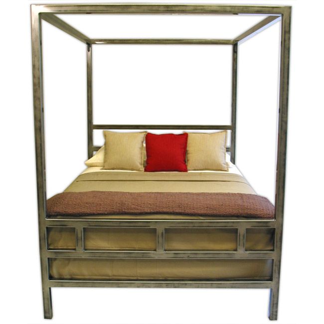 Canopy Bed Steel Frame Made In, Metal Canopy California King Bed
