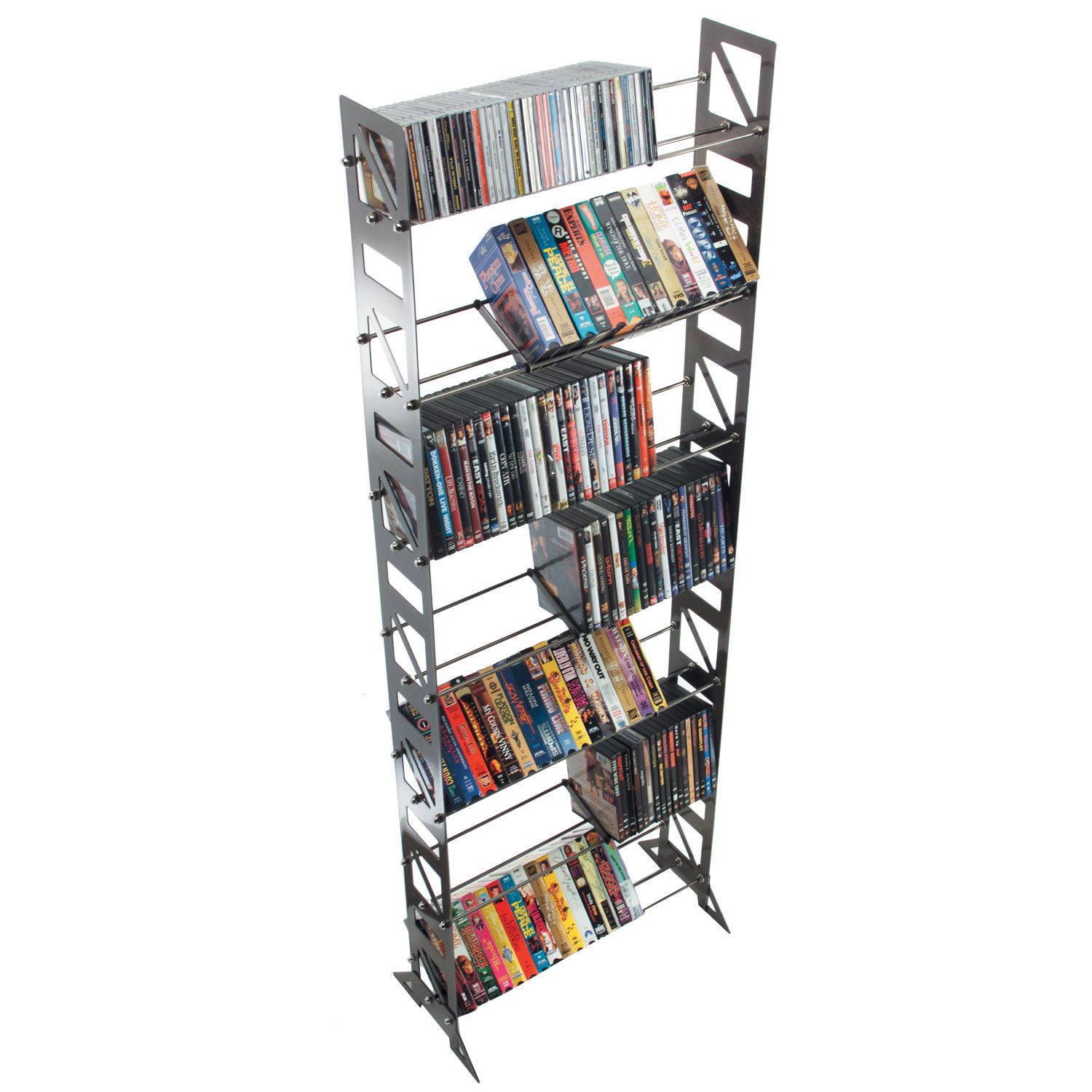 DVD, VHS Floor Rack | Multimedia Storage Boltz Steel