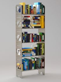 5 Shelf Modular Steel Bookcase