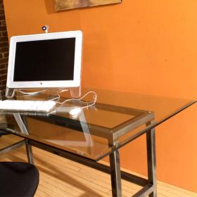 Steel & Glass Loft Desk