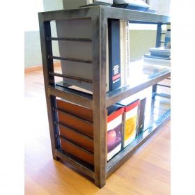 Loft 3 Shelf Steel Bookcase