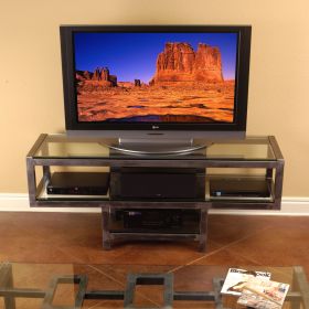 Steel & Glass TV / LCD / Plasma Stand (Telluride)