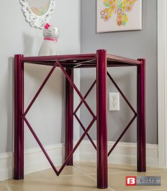 Round Spindle Side Table in new RAZZ Sparkle