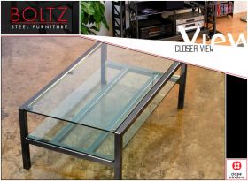 Steel & Glass Coffee Table