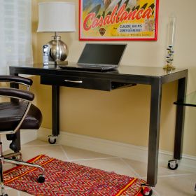 Lightweight Steel Top Desk with Casters