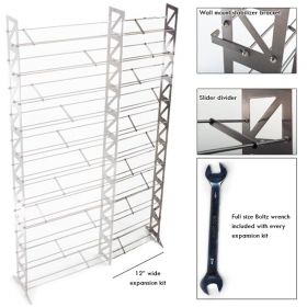 CD, DVD, VHS Multimedia Rack & Shelving Expansion Kit (MMEXPT-12)